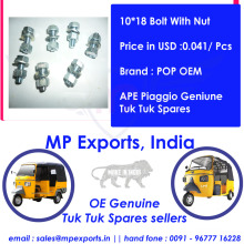 Ape Tuk Tuk Spares 10*18 Bolt With Nut